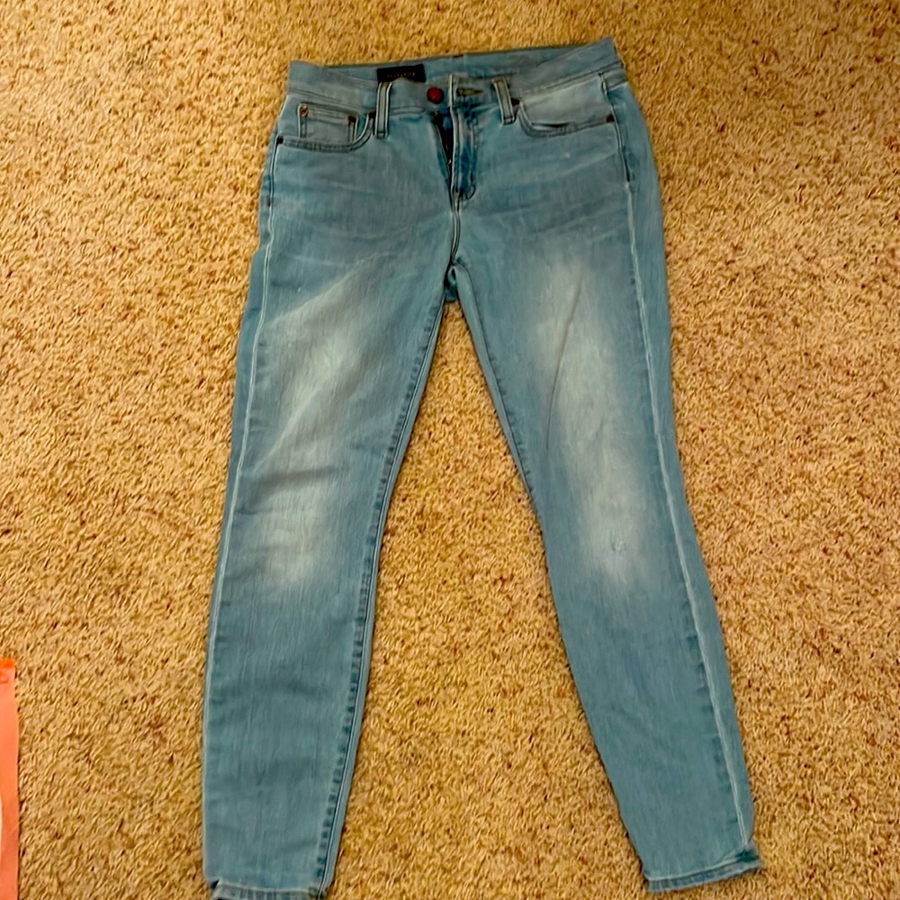 Jcrew size 28(size 6) light jeans toothpick style
